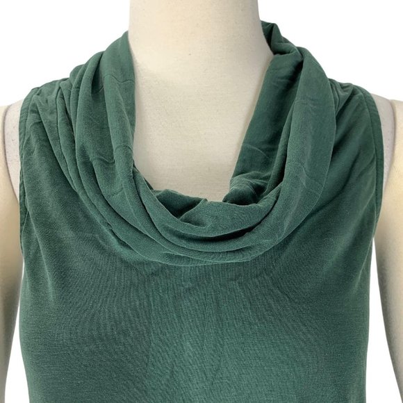 Antropologie Everly Cowl Neck Green Dress Small DR - Picture 2 of 5